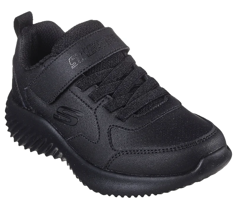 Skechers Bounder Power Study Black School Trainer