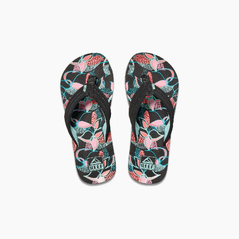 Reef Kids Ahi | Layered Floral Youth Sandals