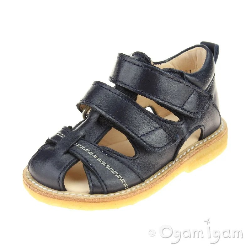 Angulus Closed toe sandal Boys Navy Sandal