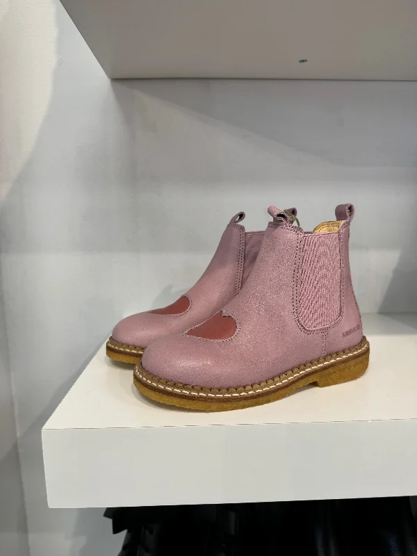 Angulus Mauve Heart Bootie