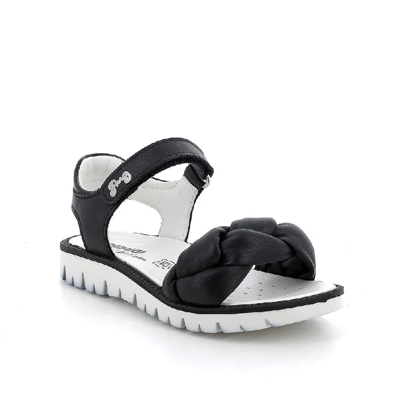 Primigi Axel | Black Nappa Big Kids Sandals