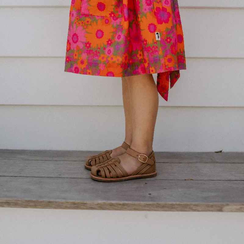 Baby, Toddler & Kids Summer Sandal - Harper in Caramel