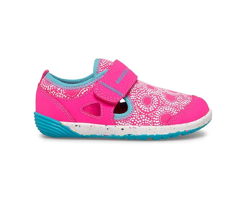 Merrell Bare Steps | Berry/Turquoise Toddler and Kids Sneakers