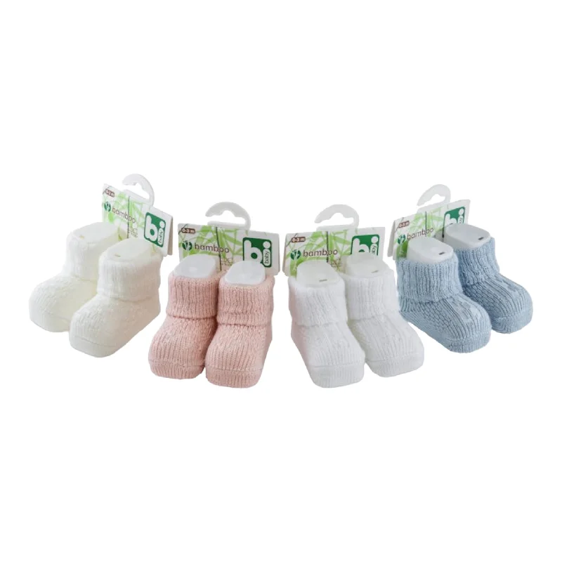 bibaby - Cotton booties, 0-3 months