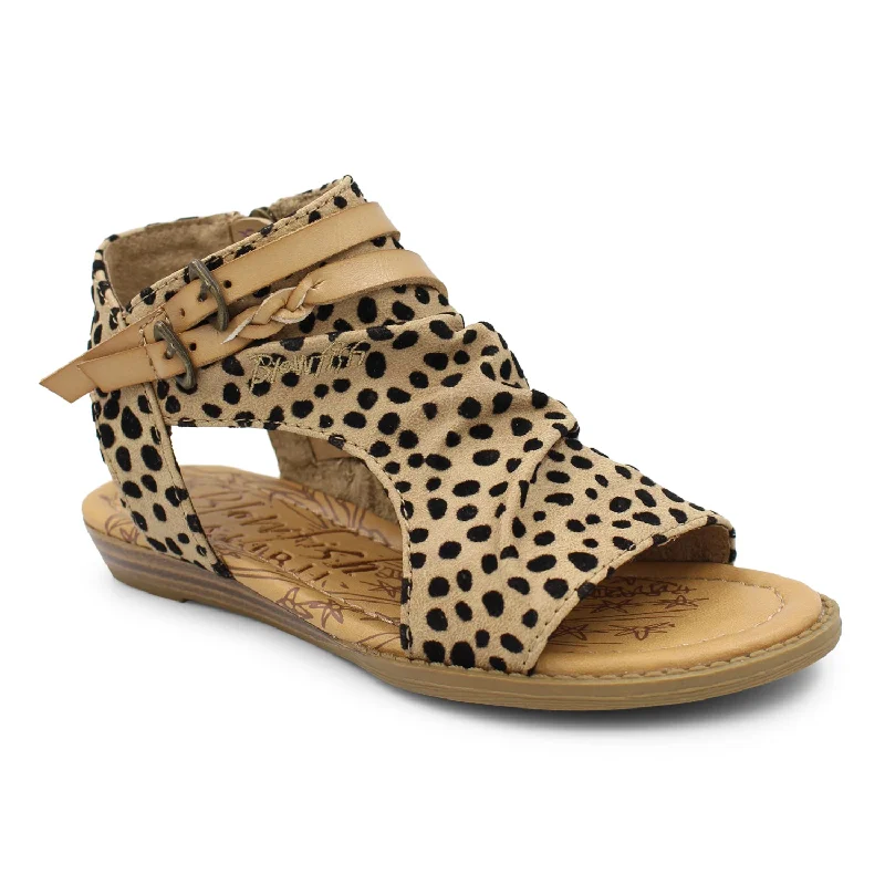 Blowfish Blumoon | Sand Leopard Big Kid Sandals