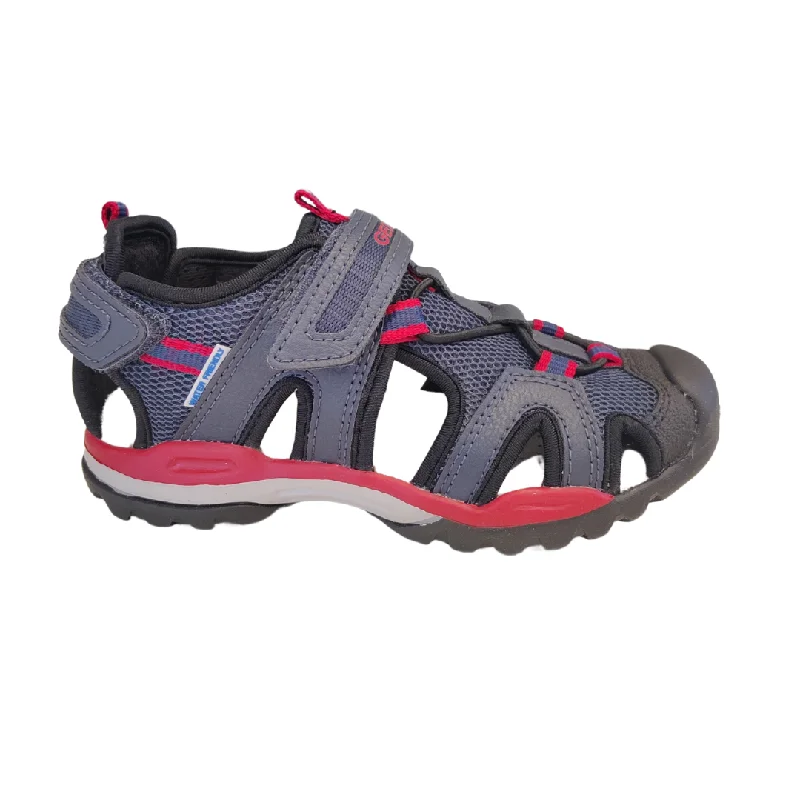 Geox Borealis Boys Navy Red Closed Toe Sandal