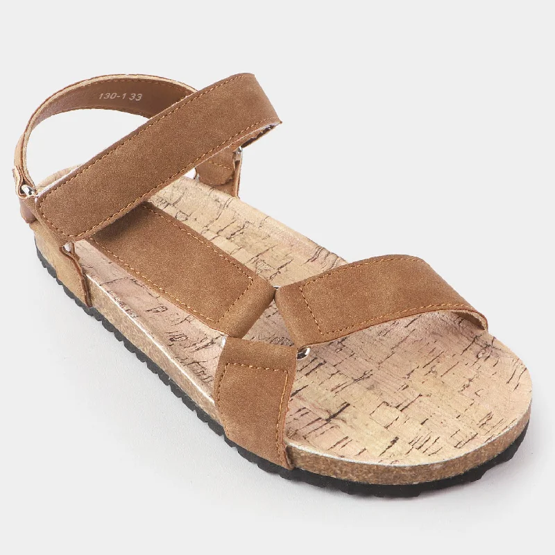 Boys Sandal 130-1-BROWN