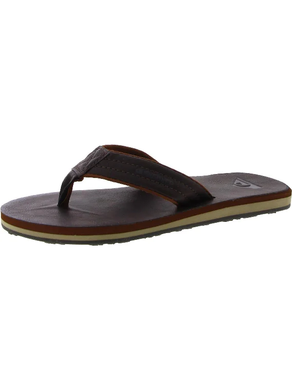 Carver Youth Boys Big Kid Slip On Thong Sandals