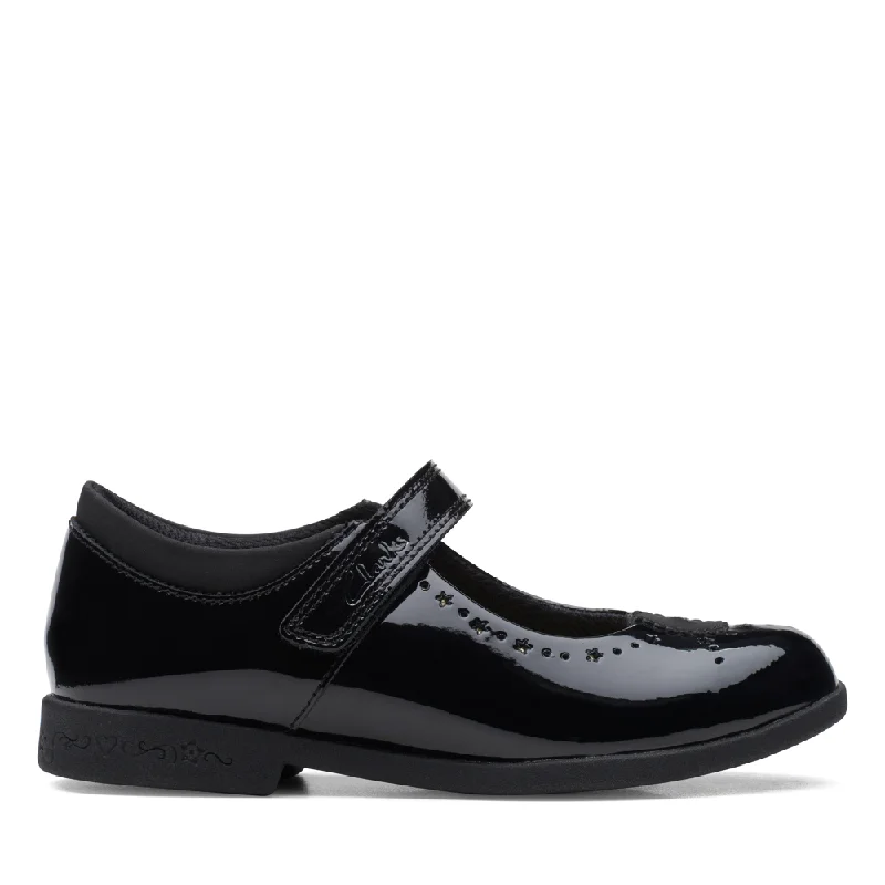 Clarks 26169709 Magic Step Bar K. Black Patent