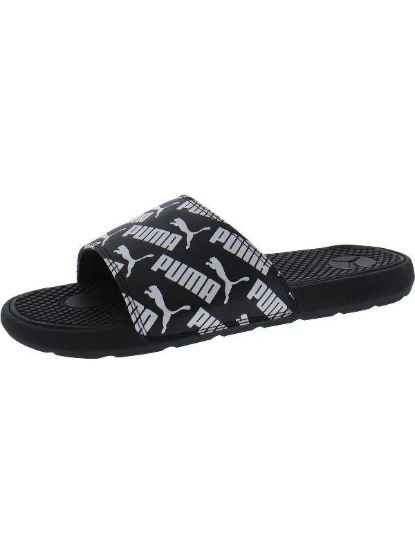 Cool Cat Bold Boys Logo Slip On Pool Slides