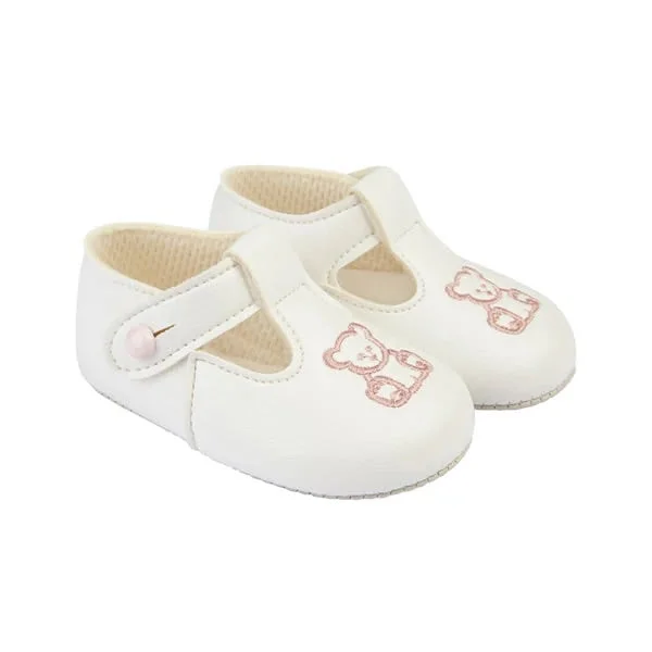 Baypods - white/pink teddy B117