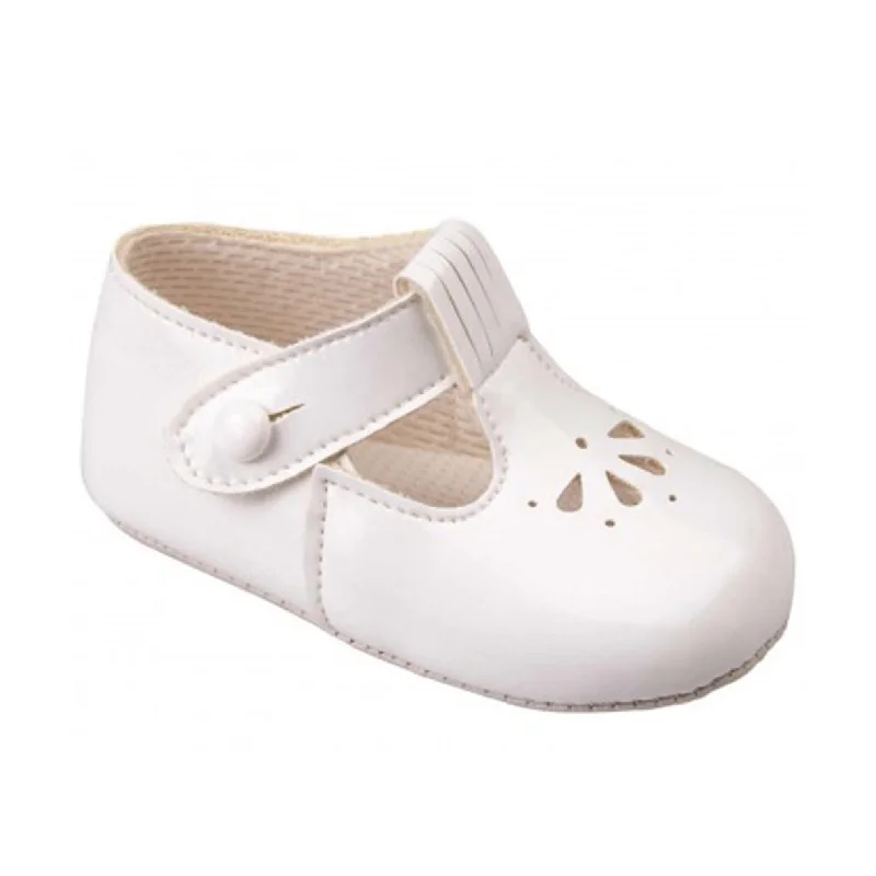 Baypods -  Baby pram shoes, white, B617