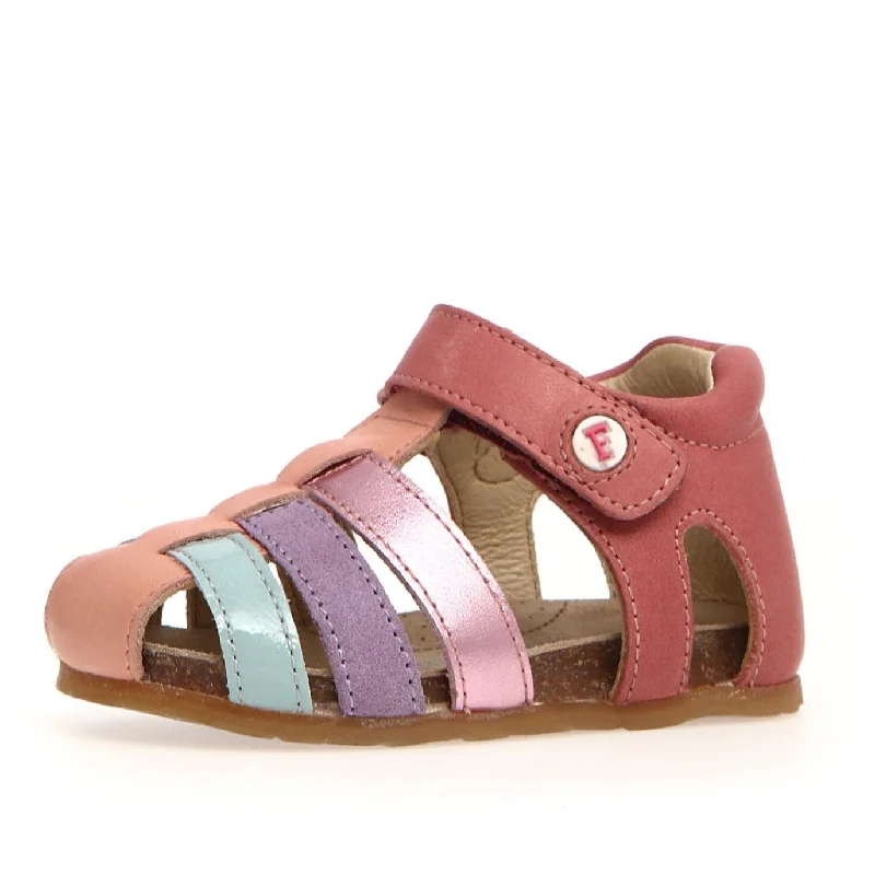 Falcotto Alby | Clay Metallic Toddler Sandals