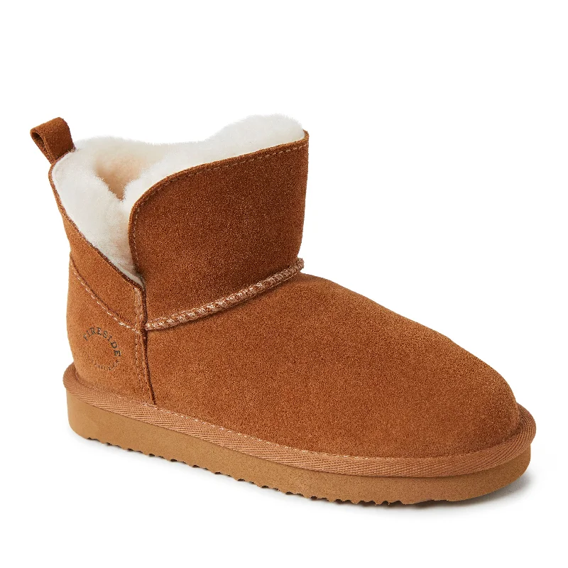 Fireside By Dearfoams Kid's Bunbury Genuine Shearling Boot