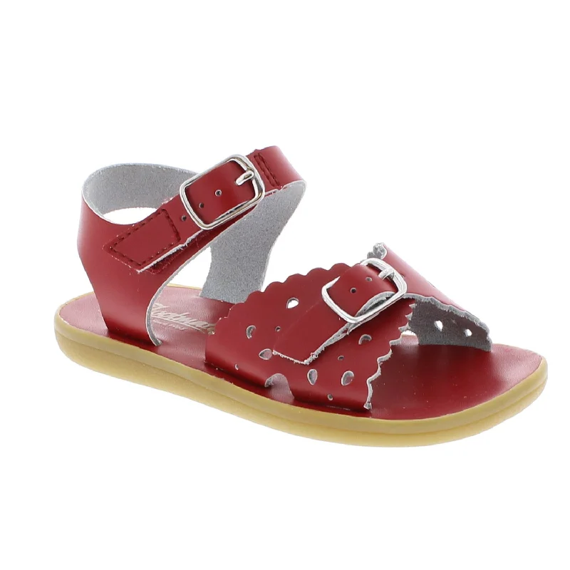 Footmates Eco-Ariel | Apple Red Microfiber Kids & Toddler Sandals