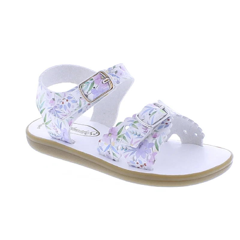 Footmates Eco-Ariel | Bloom Floral Microfiber Little Kids Sandals