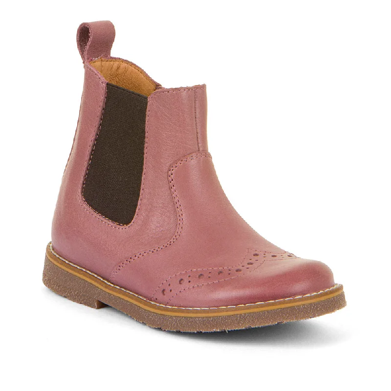 Froddo Chelsea Boots | Chelys Brogue | Dark Pink