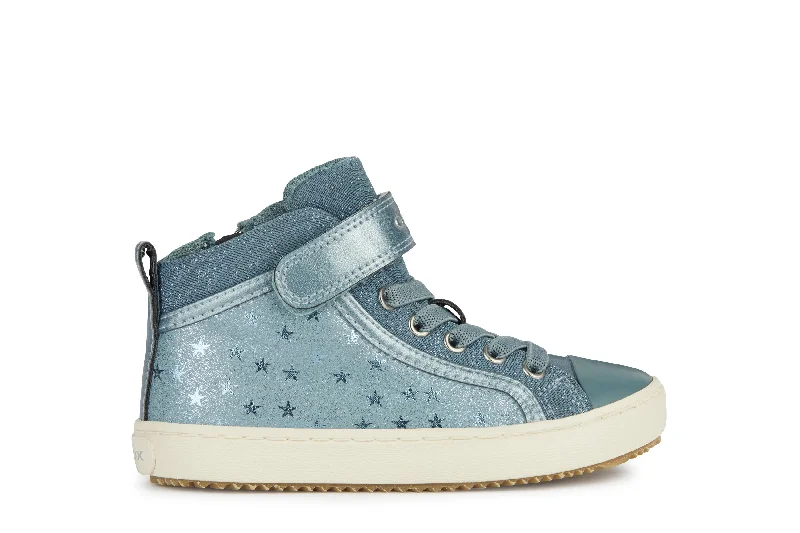 Geox Kalispera Girls Sage Blue Hi-Top Boot