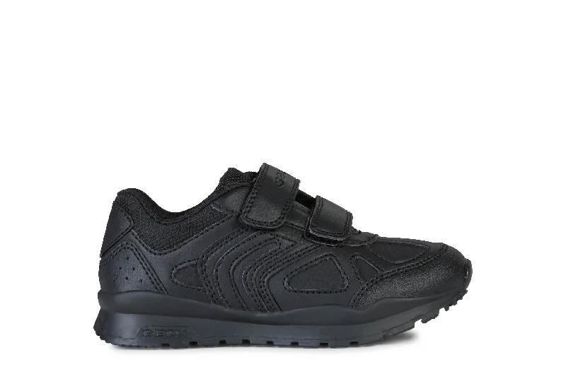 Geox Pavel Boys Black Trainer School Shoe