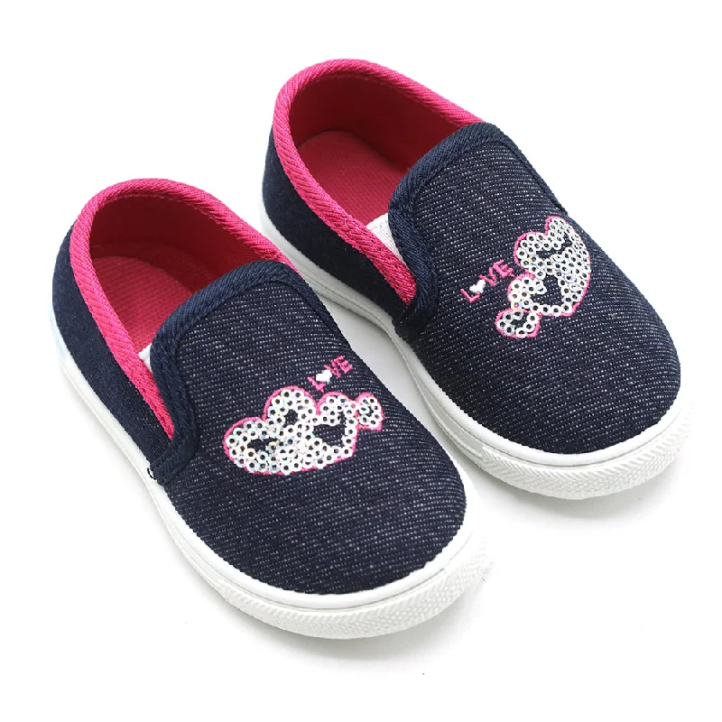 Girls Canvas Shoe - Pink