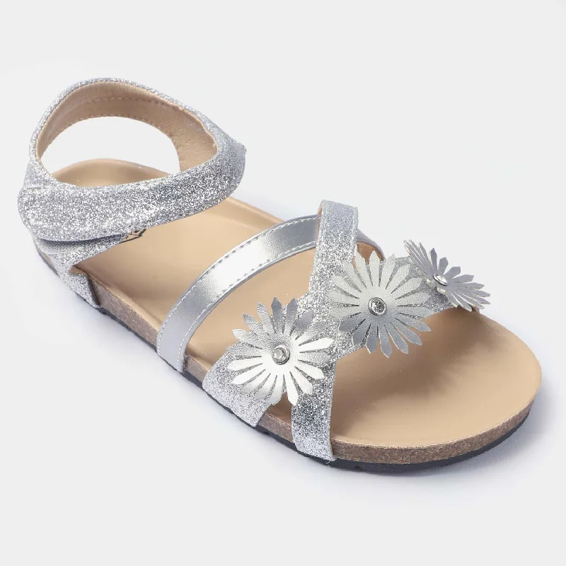 Girls Sandal H1040-L7-SILVER