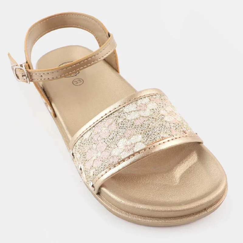 Girls Sandal SA-33-Golden