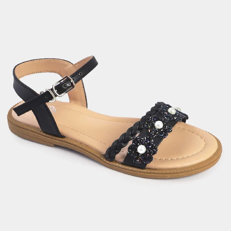 Girls Sandal SQ-001-BLACK