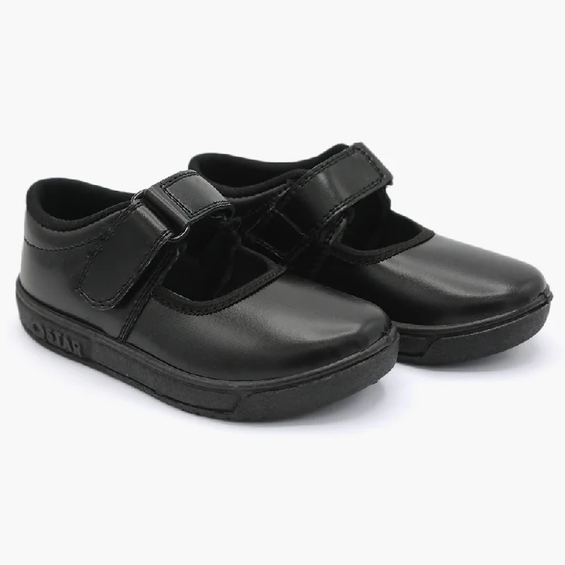 Girls School Shoes - Black