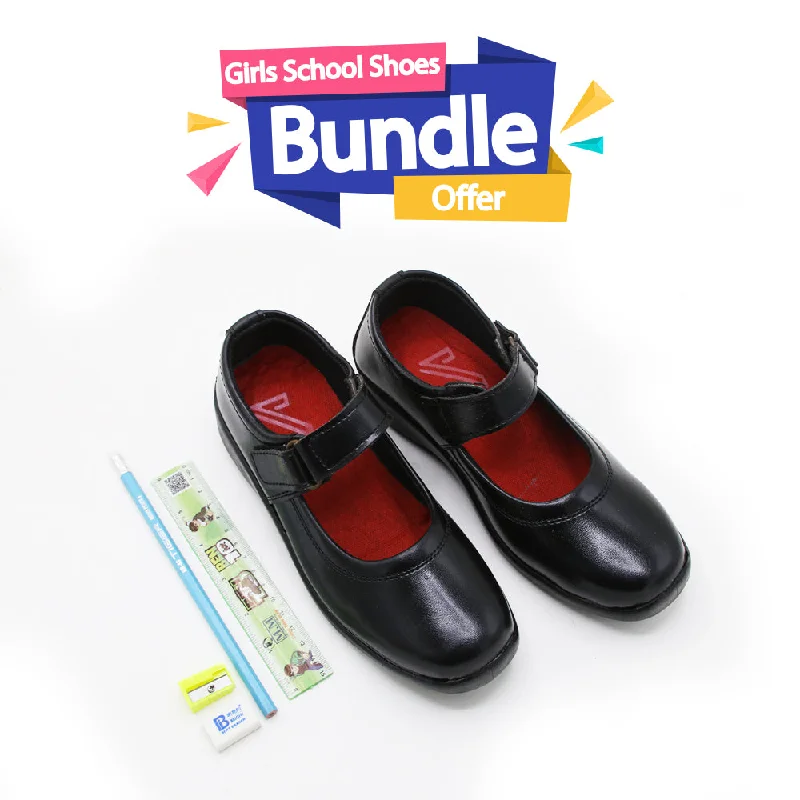 Girls School Shoes - Black