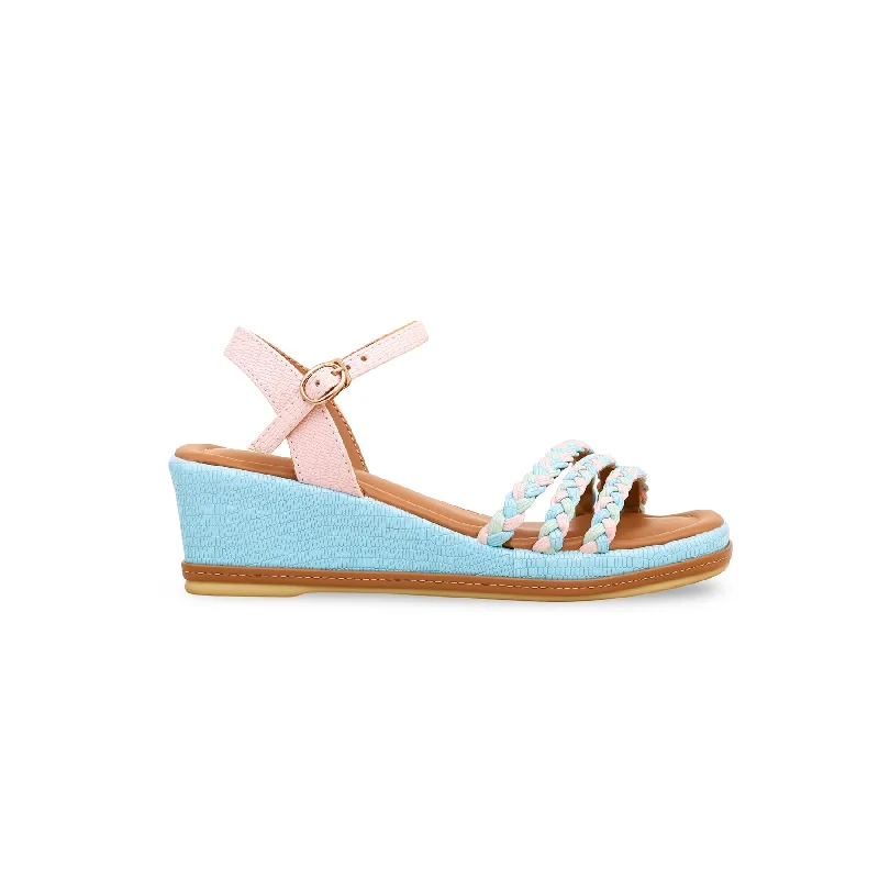 Girls Sky Blue Formal Sandal KD9703