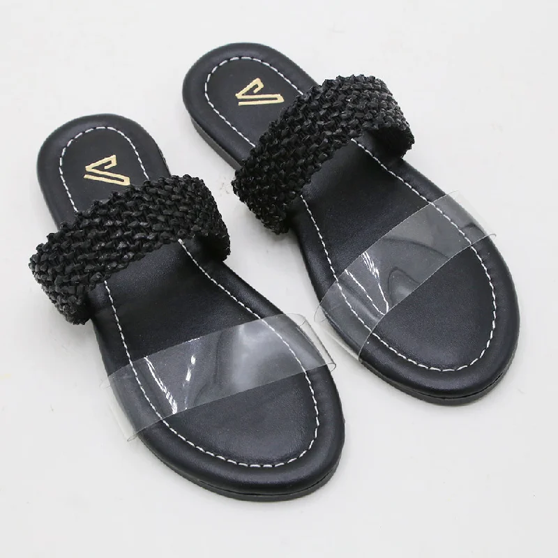 Girls Slipper - Black