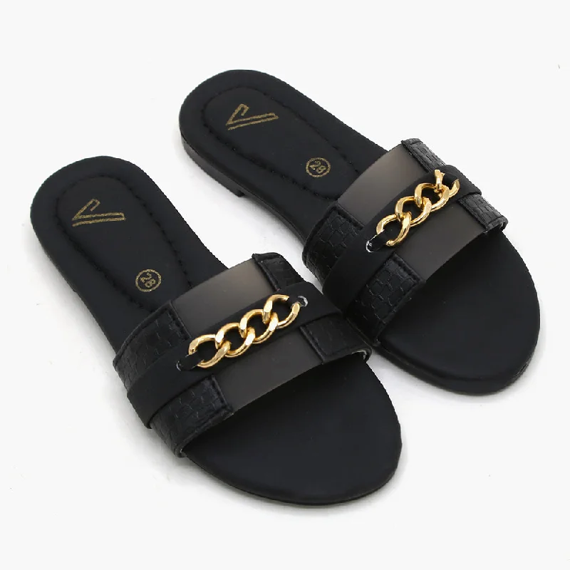 Girls Slipper - Black