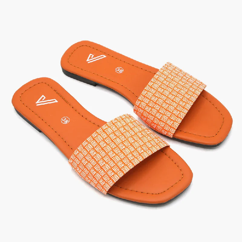 Girls Slipper - Orange