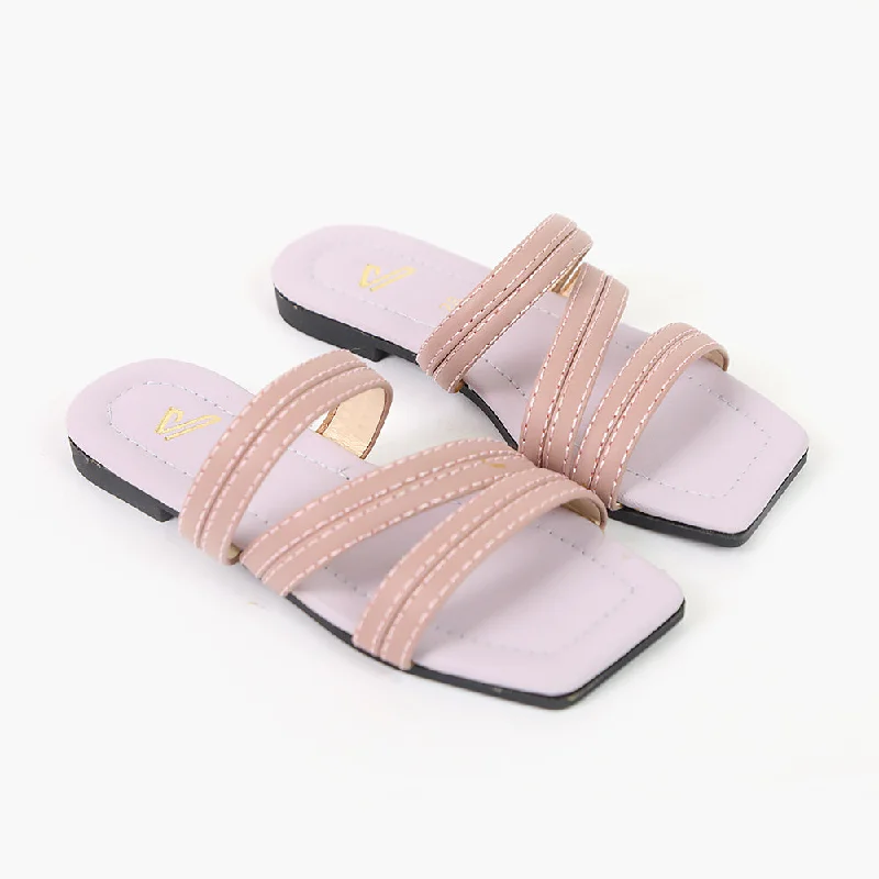 Girls Slipper - Peach