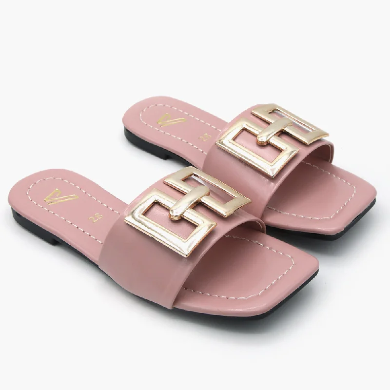 Girls Slipper - Peach