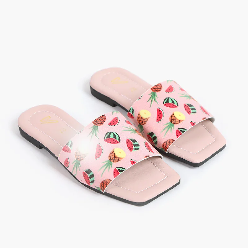 Girls Slipper - Peach