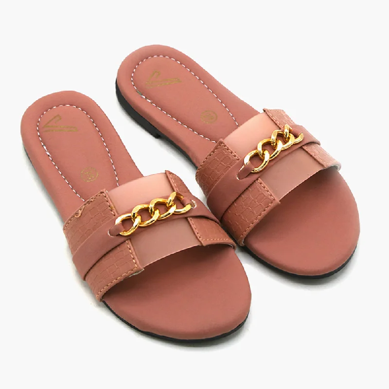 Girls Slipper - Peach