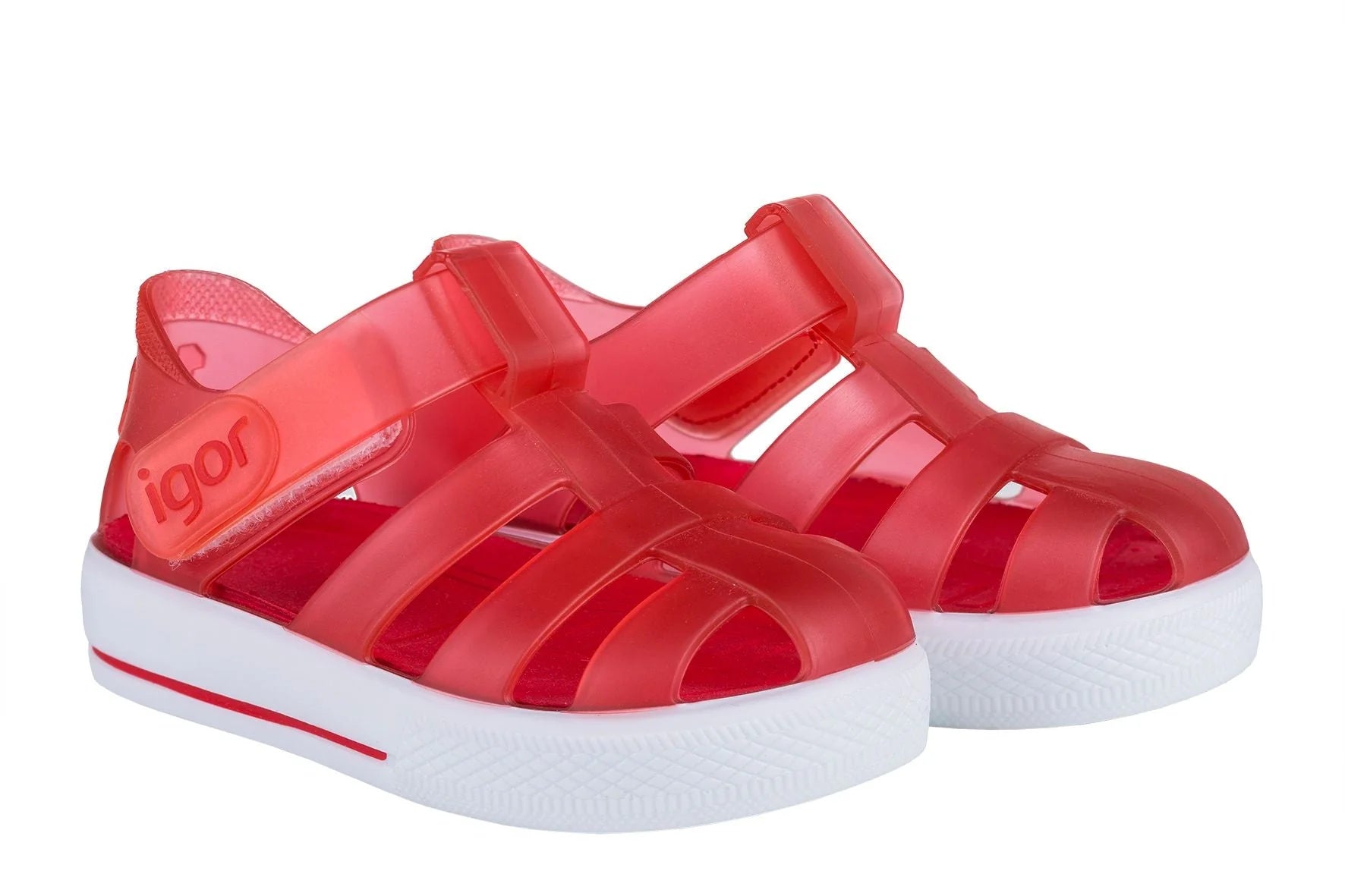 Igor Star | Red Transparent PVC Sandals