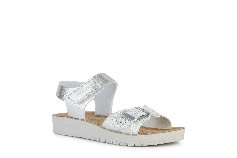 Geox Costarei | Silver Kids Sandals