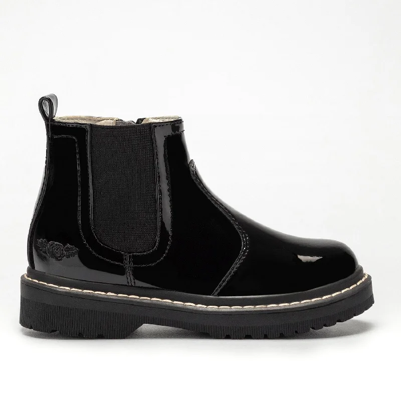 Lelli Kelly Ruth Girls Black Patent Ankle Boot