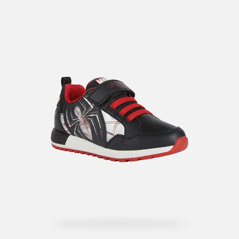 Low Top Sneakers Alben Junior - Black Red | Geox