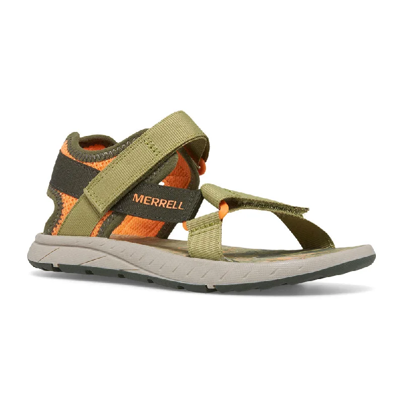 Merrell Kahuna Web 2.0 | Olive/Orange Kids Water Sandals