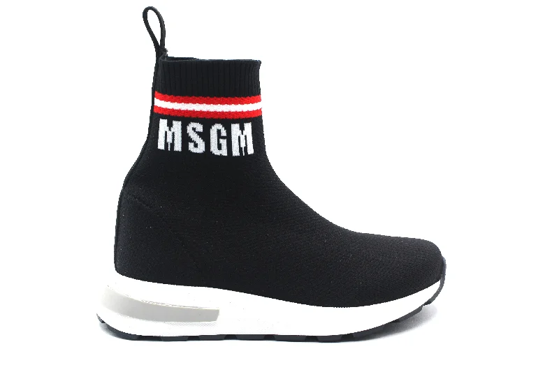 MSGM Black Sock Bootie