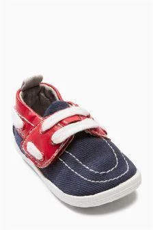 Next Blue/Red Pram Shoes