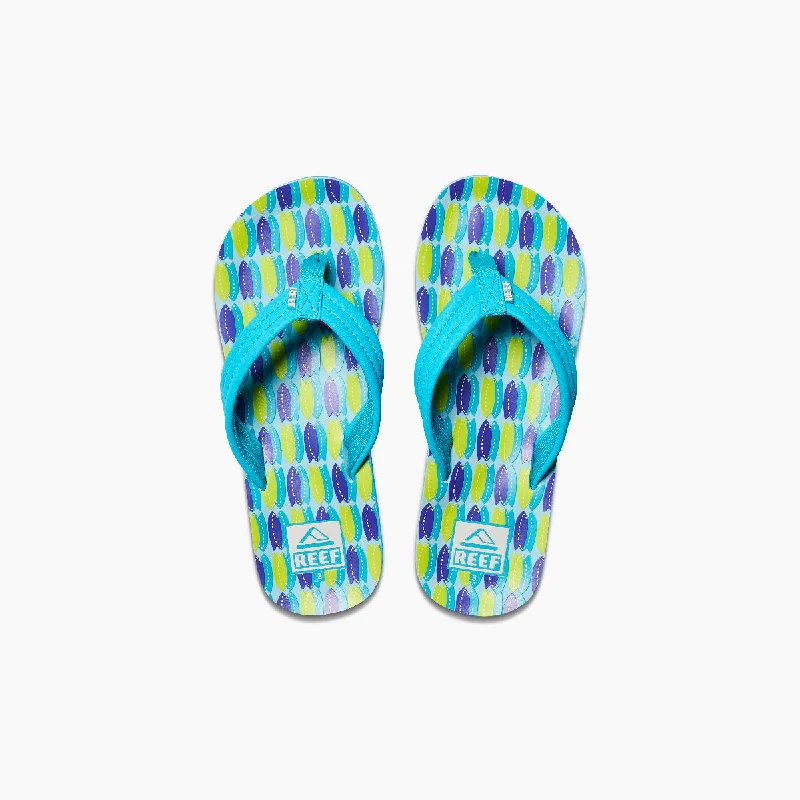 Reef Kids Ahi | Blue Fish Big Kids Youth Sandals