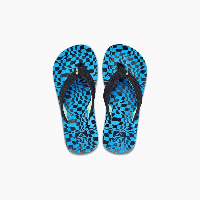 Reef Kids Ahi | Swell Checkers Big Kids Youth Sandals