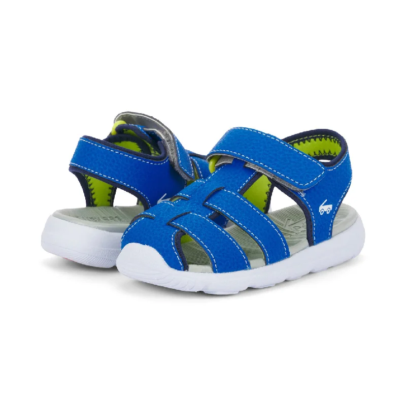 See Kai Run Cyrus IV FlexiRun | Blue/Lime Sandals (Water-friendly)