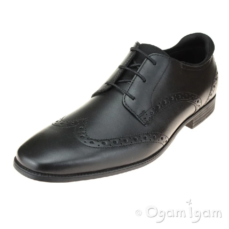 Start-rite Tailor Boys Black School Shoe