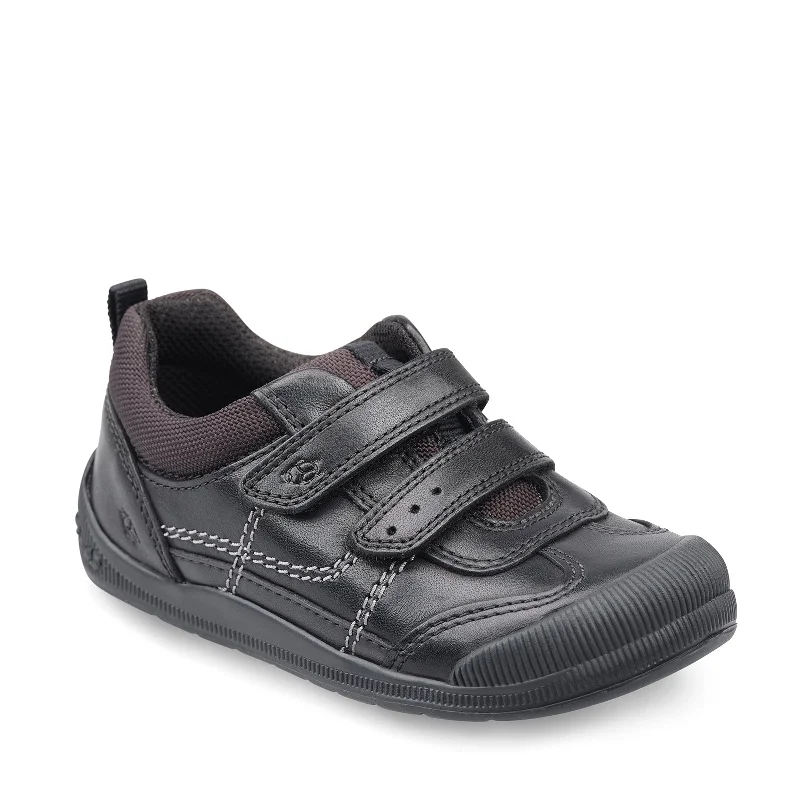 Start-Rite Tickle  | Velcro School Shoes | Black