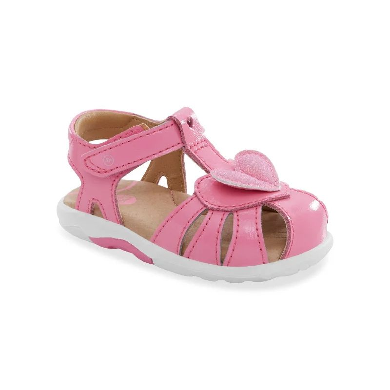 Stride Rite SRT Zinnia | Bright Pink Toddler Kids Sandals